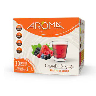 30 Capsule di Frutti di Bosco Aroma Light compatibili Dolce Gusto