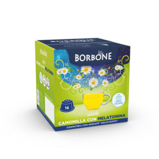 16 capsule Caffe Borbone Camomilla Melatonina compatibili Nescafé® Dolce Gusto® EMOZIONI DI GUSTO