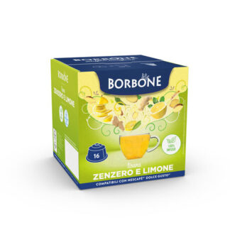 16 capsule Caffe Borbone Zenzero Limone compatibili Nescafé® Dolce Gusto® EMOZIONI DI GUSTO