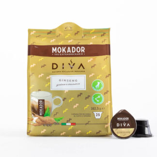Mokador 25 capsule cialde GINSENG sistema DIVA
