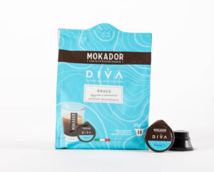 Mokador 100 capsule cialde caffè miscela decaffeinata Grace SISTEMA DIVA (più ne acquisti più risparmi)