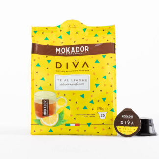 Mokador 25 capsule cialde Thè al Limone sistema DIVA