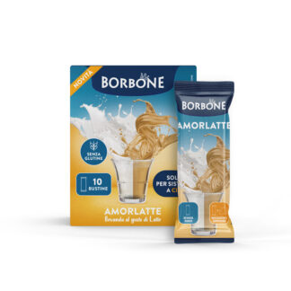 Caffè Borbone 10 Stick preparato solubile bevanda bianca AMORLATTE