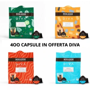 Mokador Multipack Bundle 400 capsule cialde caffè miscele a scelta in offerta