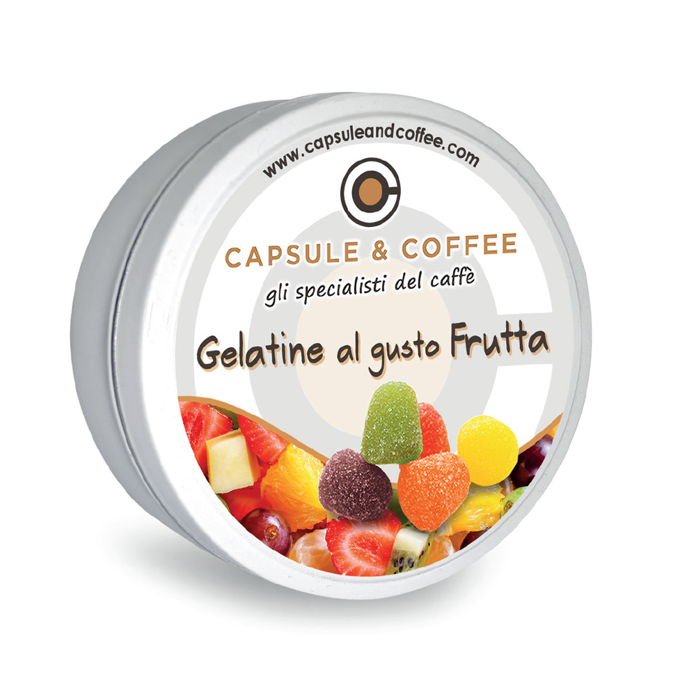 Gelatine al gusto di frutta 40g alta qualità - Capsule & Coffee