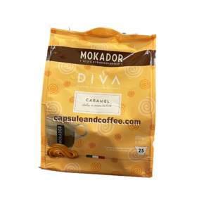 Mokador 25 capsule cialde Caramel sistema DIVA