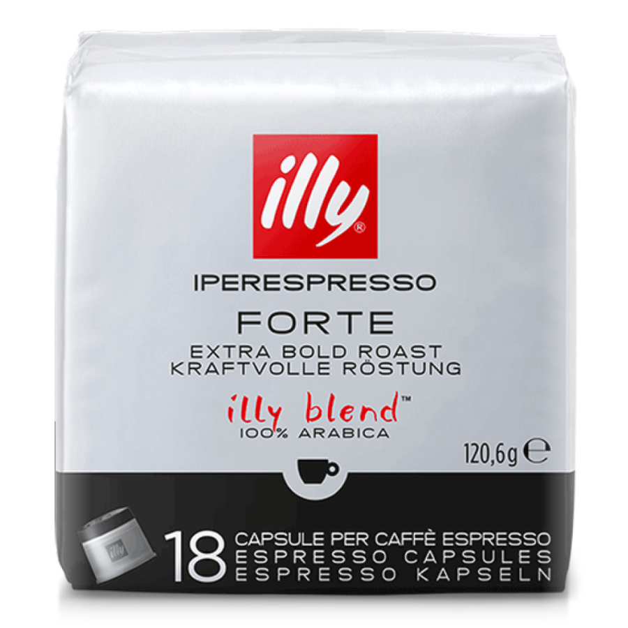 18 Capsule caffè Forte Illy Iperespresso Cube - Capsule & Coffee