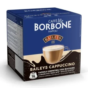 16 capsule Caffe Borbone Baileys Cappuccino compatibili Nescafé® Dolce Gusto® EMOZIONI DI GUSTO