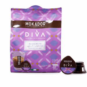 Mokador 100 capsule cialde caffè miscela Elizabeth  SISTEMA DIVA (più ne acquisti più risparmi)