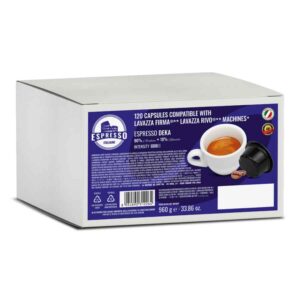 120 cialde capsule caffè Espresso Italiano  Decaffeinato compatibili Lavazza* Firma* e Vitha Group