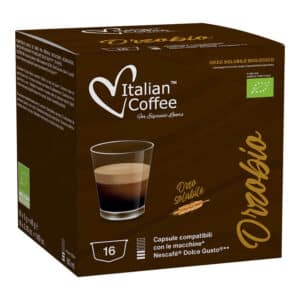 16 Capsule compatibili Nescafè Dolce Gusto Orzo Biologico Italian Coffee