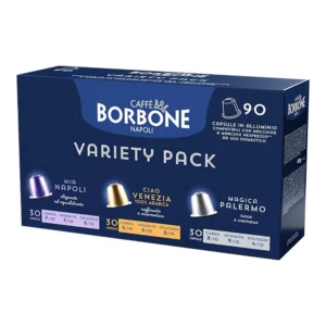90 Capsule in Alluminio Caffè Borbone Variety Pack (30 Napoli 30 Venezia 30 Palermo) compatibili con le macchine Nespresso®*