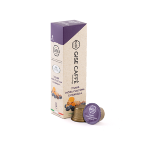 Gise caffè 10 capsule Tisana Mora Curcuma e Cannella – Capsule Speziate Benessere Intestinale