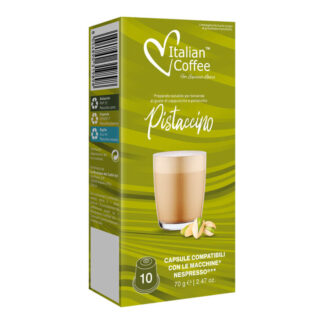 10 Capsule Italian Coffee Cappuccino & Pistacchio compatibili Nespresso®*