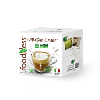 Foodness CAPPUCCINO di AVENA Senza Lattosio - 10 Capsule Compatibili Dolce Gusto®