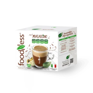 Foodness MACAccino Senza Lattosio - 10 Capsule Compatibili Dolce Gusto®