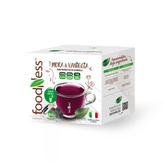 Foodness TISANA MORA & VANIGLIA Senza Lattosio - 10 Capsule Compatibili Dolce Gusto®