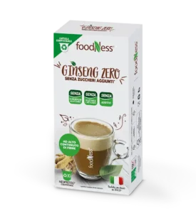 Foodness Ginseng Zero Senza Lattosio – 10 Capsule Compostibili Compatibili Nespresso® original