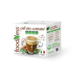 Foodness CAFFE VERDE & GANODERMA Senza Lattosio - 10 Capsule Compatibili Dolce Gusto®