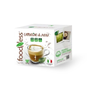 Foodness CAPPUCCINO di AVENA senza Lattosio - 10 Capsule Compatibili Dolce Gusto®