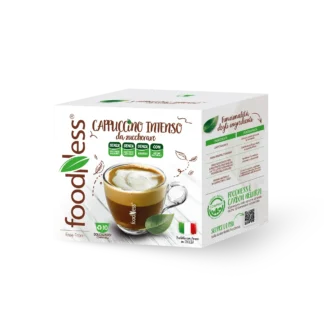 Foodness CAPPUCCINO INTENSO Senza Lattosio - 10 Capsule Compatibili Dolce Gusto®