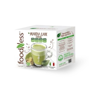 Foodness MATCHA LATTE & Ginseng Senza Lattosio - 10 Capsule Compatibili Dolce Gusto®