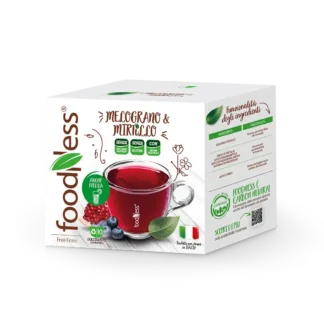 Foodness Tisana MIRTILLO & MELOGRANO - 10 Capsule Compatibili Dolce Gusto®