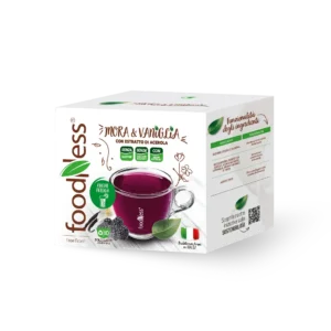 Foodness TISANA MORA & VANIGLIA Senza Lattosio - 10 Capsule Compatibili Dolce Gusto®