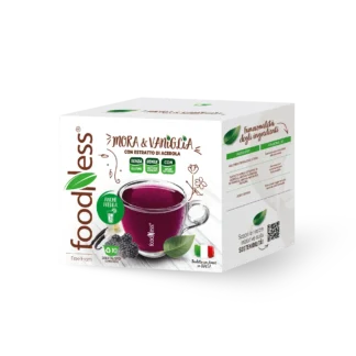 Foodness TISANA MORA & VANIGLIA Senza Lattosio - 10 Capsule Compatibili Dolce Gusto®