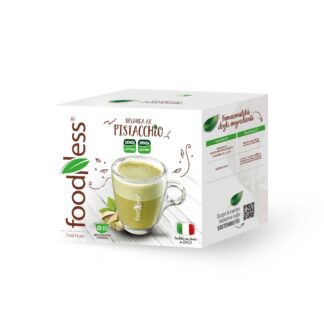 Foodness Bevanda al PISTACCHIO Senza Lattosio - 10 Capsule Compatibili Dolce Gusto®