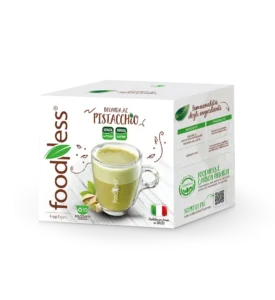 Foodness Bevanda al PISTACCHIO Senza Lattosio - 10 Capsule Compatibili Dolce Gusto®