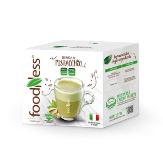 Foodness Bevanda al PISTACCHIO Senza Lattosio - 10 Capsule Compatibili Dolce Gusto®